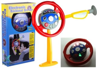 Kierownica Symulator Do Samochodu Z Przyssawkami Dla Dzieci Światła Dźwięki LEAN TOYS