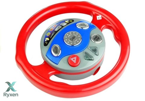 Kierownica Symulator Do Samochodu Z Przyssawkami Dla Dzieci Światła Dźwięki LEAN TOYS