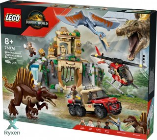 Klocki jurassic world 76976 powietrzna misja z kecalkoatlem i spinozaurem LEGO