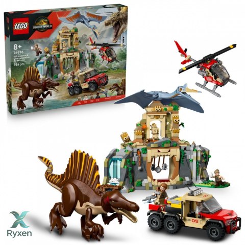 Klocki jurassic world 76976 powietrzna misja z kecalkoatlem i spinozaurem LEGO