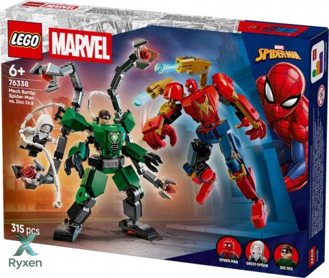 Klocki super heroes 76338 bitwa mechów: spider-man kontra doc ock LEGO