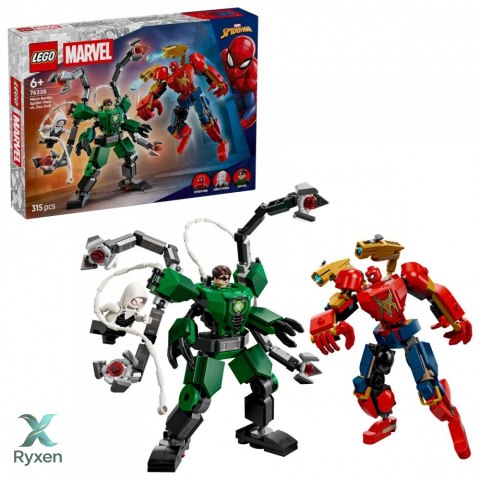 Klocki super heroes 76338 bitwa mechów: spider-man kontra doc ock LEGO