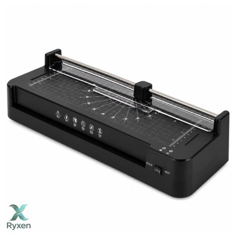 Laminator Ze Zgrzewarką i Gilotyną 3W1 Do Dokumentów Zdjęć A3 Czarny LEAN