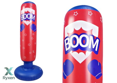 Nadmuchiwany Worek Bokserski Czerwono Niebieski 125CM LEAN TOYS