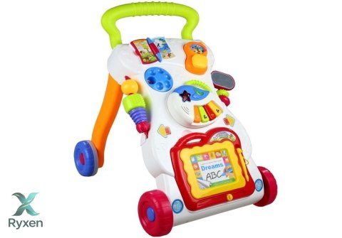 Pchacz Chodzik Telefon Pianinko Znikopis 3 w 1 LEAN TOYS