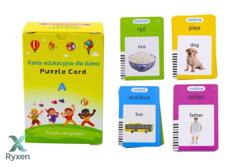 Tablet Do Kart Edukacja Nauka Języka Polski Angielski 224 Słowa Niebieski LEAN TOYS