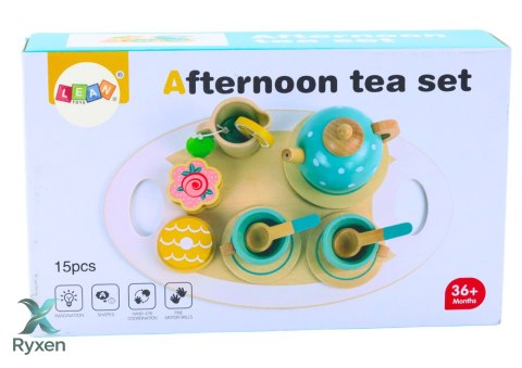 Zestaw Do Herbaty Kawy Dla Dzieci Drewniany LEAN TOYS