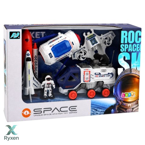 Zestaw Kosmiczny Rakieta Wahadłowiec Dron Astronauta Satelita Pojazd LEAN TOYS