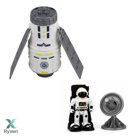 Zestaw Kosmiczny Statek Satelita Kapsuła Antena Komunikacyjna Astronauta LEAN TOYS