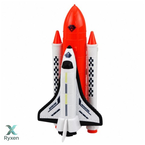 Zestaw Kosmiczny Statek Ufo Rakieta Wahadłowiec Kosmita Kosmonauta Antena LEAN TOYS