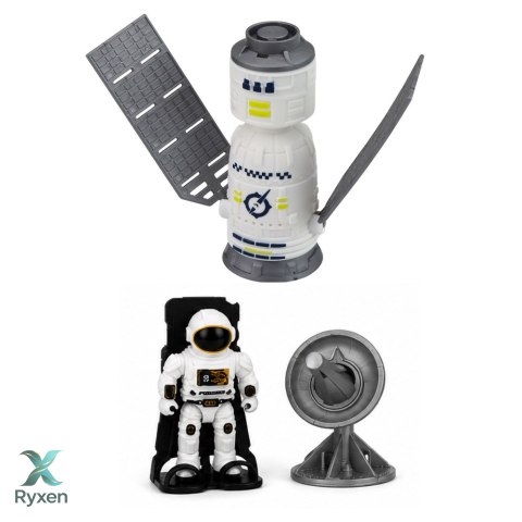 Zestaw Kosmiczny Wahadłowiec Rakieta Pojazd Badawczy Kosmonauta Satelita LEAN TOYS