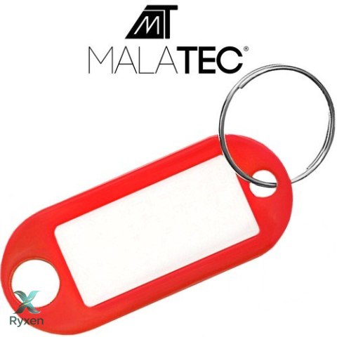 Zestaw brelok/identyfikatory do kluczy 100 szt MALATEC