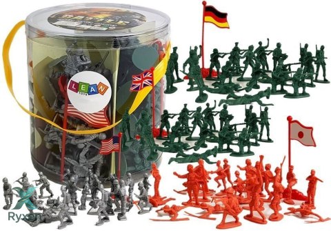 Zestaw figurek żołnierzy 100el LEAN TOYS
