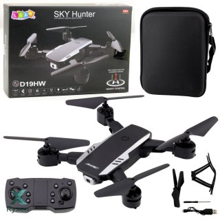 Dron Sky Hunter D19HW Kamera FVP Wi-Fi Pilot Z Uchwytem Na Telefon Etui LEAN TOYS