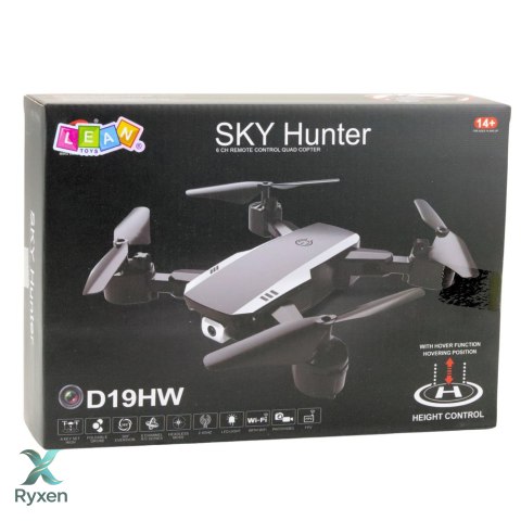 Dron Sky Hunter D19HW Kamera FVP Wi-Fi Pilot Z Uchwytem Na Telefon Etui LEAN TOYS