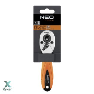 Grzechotka do bitów i nasadek 1/4", 105 mm NEO TOOLS