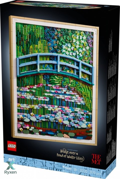 Klocki art 31220 claude monet - most nad stawem z liliami wodnymi LEGO