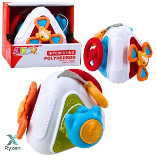 Kostka Edukacyjna Manipulacyjna Sensoryczna Dla Malucha Kolorowa 5w1 LEAN TOYS
