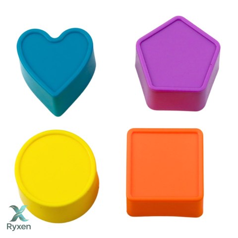 Kostka Sensoryczna Edukacyjna Dla Dzieci Sorter Elastyczne Przęsła Kolorowa LEAN TOYS