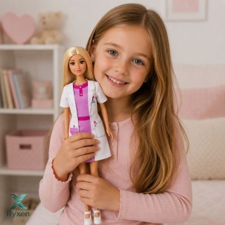 Lalka Anlily Lekarka Doktor Nosze Akcesoria Medyczne Szpital Zestaw LEAN TOYS