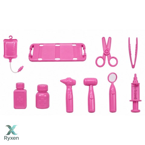 Lalka Anlily Lekarka w Ambulansie Akcesoria Medyczne Światła Dźwięk Zestaw LEAN TOYS