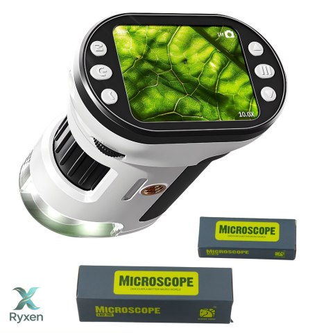 Mikroskop Edukacyjny Cyfrowy Z Ekranem Funkcja Zdjęć Wideo 1000X LED LEAN TOYS