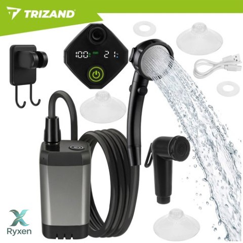 Prysznic turystyczny na akumulator 6000mAh Trizand TRIZAND