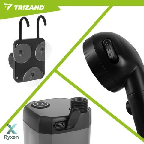 Prysznic turystyczny na akumulator 6000mAh Trizand TRIZAND