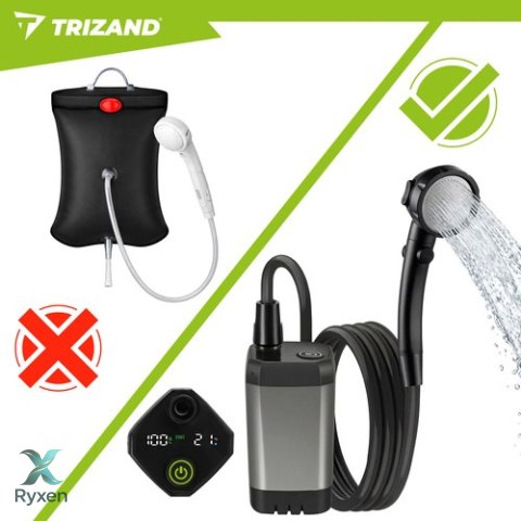 Prysznic turystyczny na akumulator 6000mAh Trizand TRIZAND