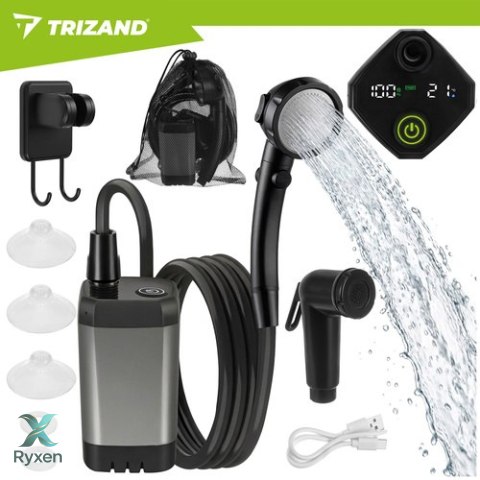 Prysznic turystyczny na akumulator 6000mAh Trizand TRIZAND