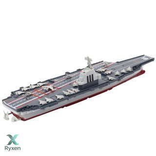Statek Lotniskowiec Wojskowy Militarny Zdalnie Sterowany RC 1:1000 LEAN TOYS