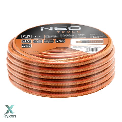Wąż ogrodowy 1/2" x 20 m, 4-warstwowy NEO ECONOMIC NEO TOOLS