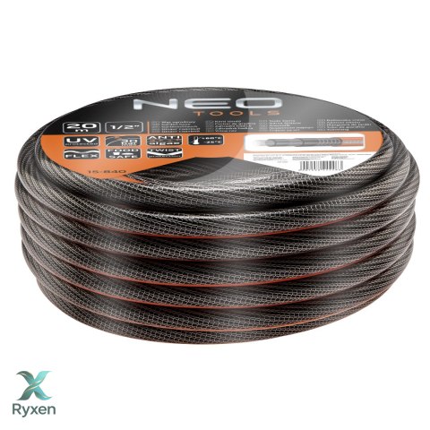 Wąż ogrodowy 1/2" x 20 m, 6-warstwowy NEO PROFESSIONAL NEO TOOLS