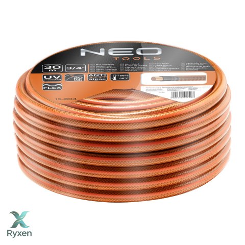 Wąż ogrodowy 3/4" x 30 m, 4-warstwowy NEO ECONOMIC NEO TOOLS