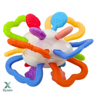 Zabawka Sensoryczna Obrotowa Dla Niemowląt Gryzak Kolorowa LEAN TOYS