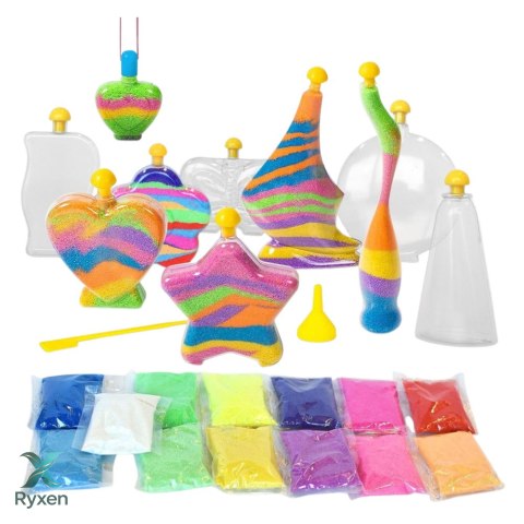 Zestaw Kreatywny Magiczny Piasek DIY Piaskowe Ozdoby Świecący Piasek LEAN TOYS