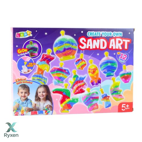 Zestaw Kreatywny Magiczny Piasek DIY Piaskowe Ozdoby Świecący Piasek LEAN TOYS