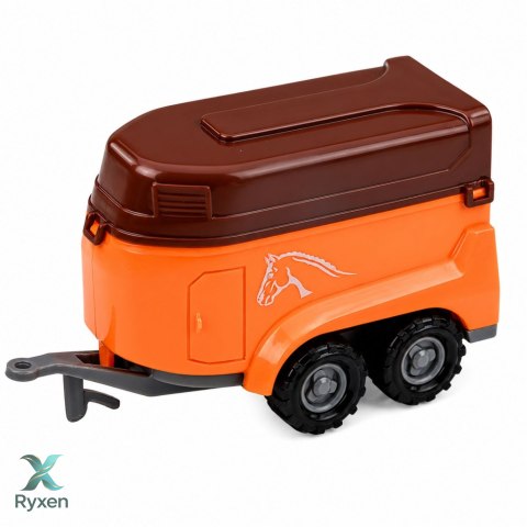 Zestaw Pojazdów Rolniczych Traktor Sieczkarnia Przyczepy 1:68 4 szt. LEAN TOYS