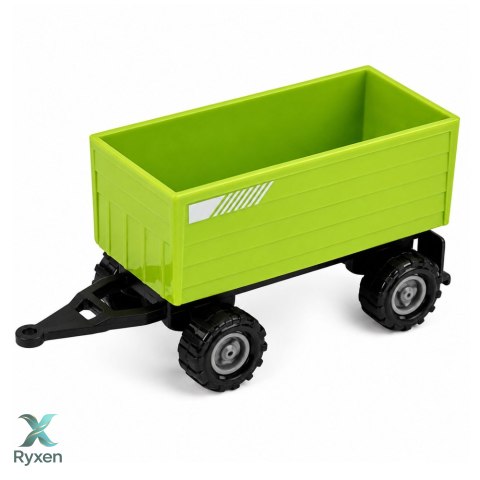 Zestaw Pojazdy Rolnicze Traktor Sieczkarnia Przyczepa Do Drewna 1:68 4 szt. LEAN TOYS