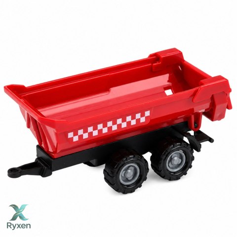 Zestaw Pojazdy Rolnicze Traktor Sieczkarnia Przyczepy Transport 1:68 4 szt. LEAN TOYS