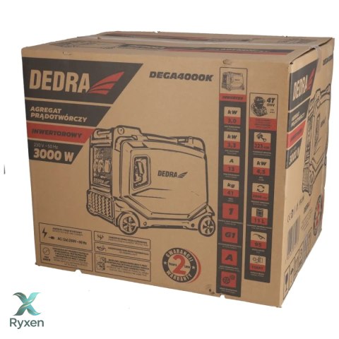 Agregat prądotwórczy inwertorowy 3,0/3,3kw Dedra