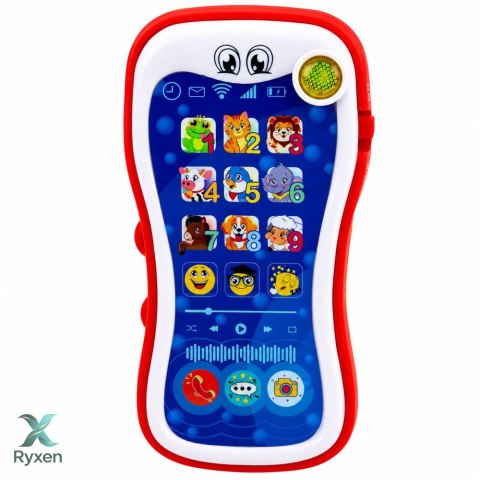 Interaktywny Telefon Edukacyjna Dla Malucha Odgłosy Zwierząt Światła LEAN TOYS