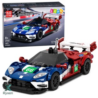 Klocki Konstrukcyjne Samochód Sportowy Wyścigowy GT2016 Gablotka 347 el. LEAN TOYS