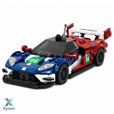 Klocki Konstrukcyjne Samochód Sportowy Wyścigowy GT2016 Gablotka 347 el. LEAN TOYS
