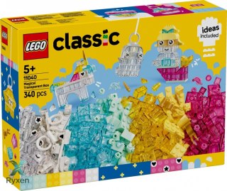 Klocki classic 11040 magiczny zestaw z przezroczystymi klockami LEGO