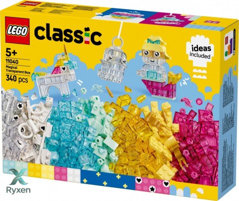 Klocki classic 11040 magiczny zestaw z przezroczystymi klockami LEGO