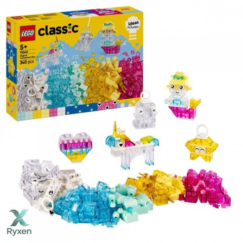 Klocki classic 11040 magiczny zestaw z przezroczystymi klockami LEGO