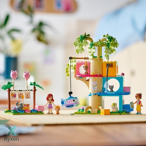 Klocki friends 42666 kocie przyjęcie urodzinowe i domek na drzewie LEGO