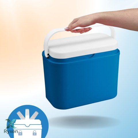 Lodówka CEGECO 10L Niebieska z Białą Pokrywą Kamai Kamai COOLBOX