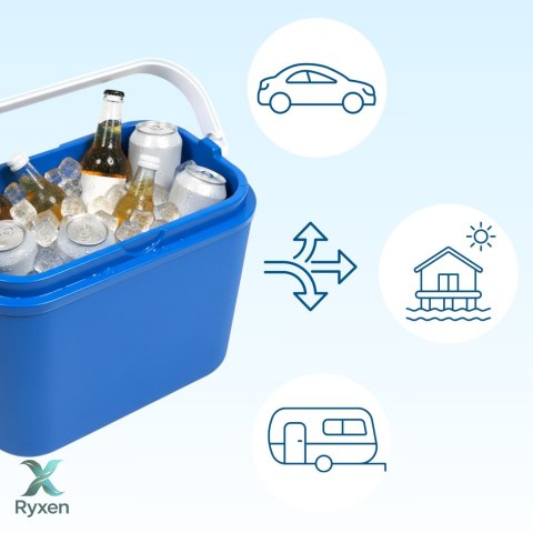 Lodówka CEGECO 10L Niebieska z Białą Pokrywą Kamai Kamai COOLBOX